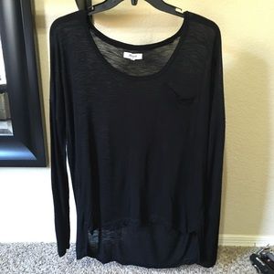 Madewell oversized long sleeve shirt with pocket